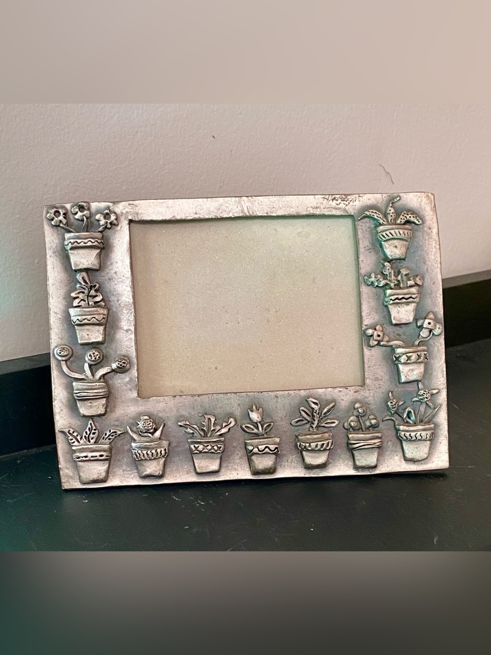 Vintage Pewter Photo Frame